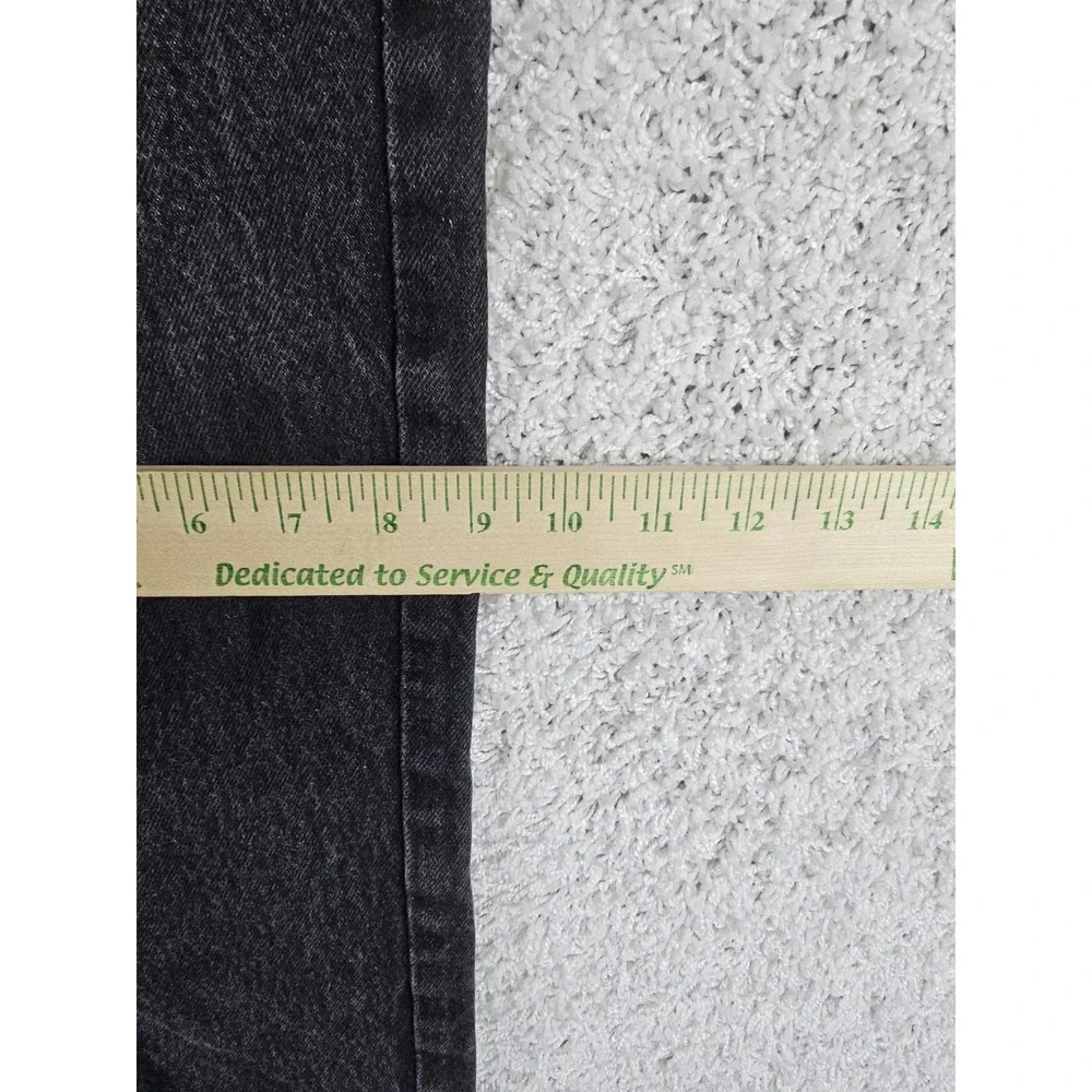 Vintage SouthPole Y2K Dark Black Denim Baggy Skate Jeans Youth Kids Size 8 24x23